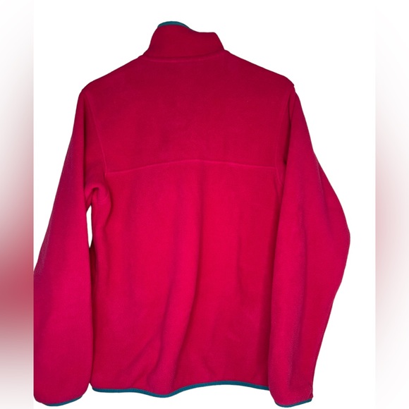 Womens  Patagonia Synchilla Snap-T Fleece Pullover Sweater Size Medium Hot Pink - Picture 4 of 6